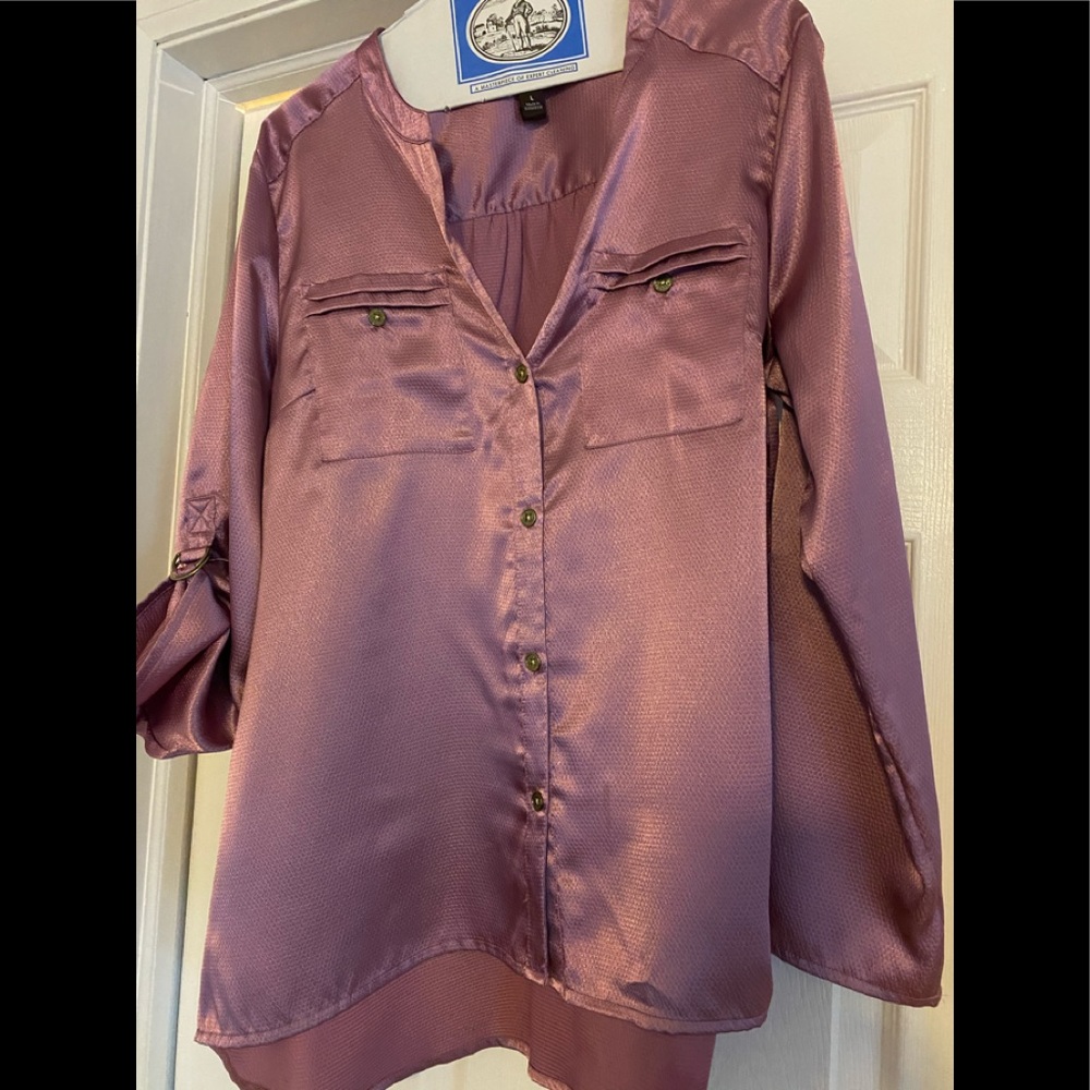 DANA BUCHMAN blouse size L